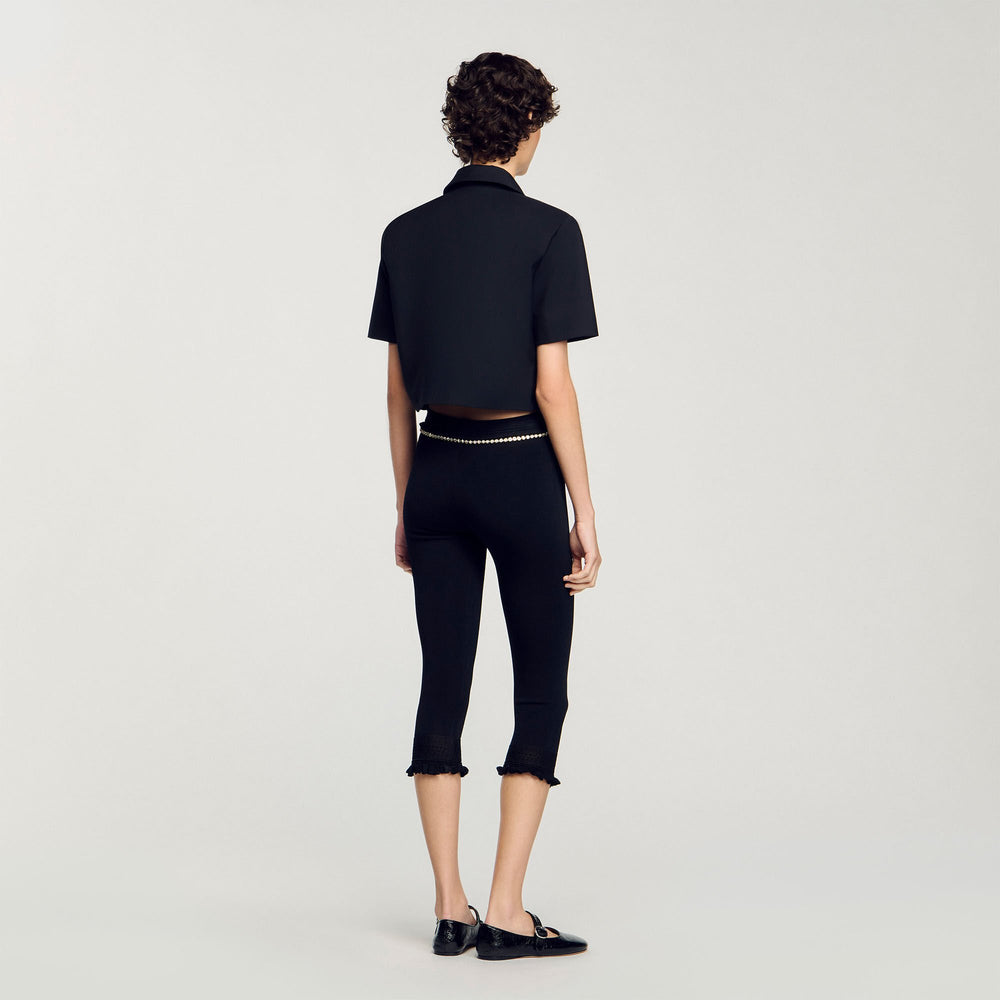 Sandro / Short-sleeved jacket Black
