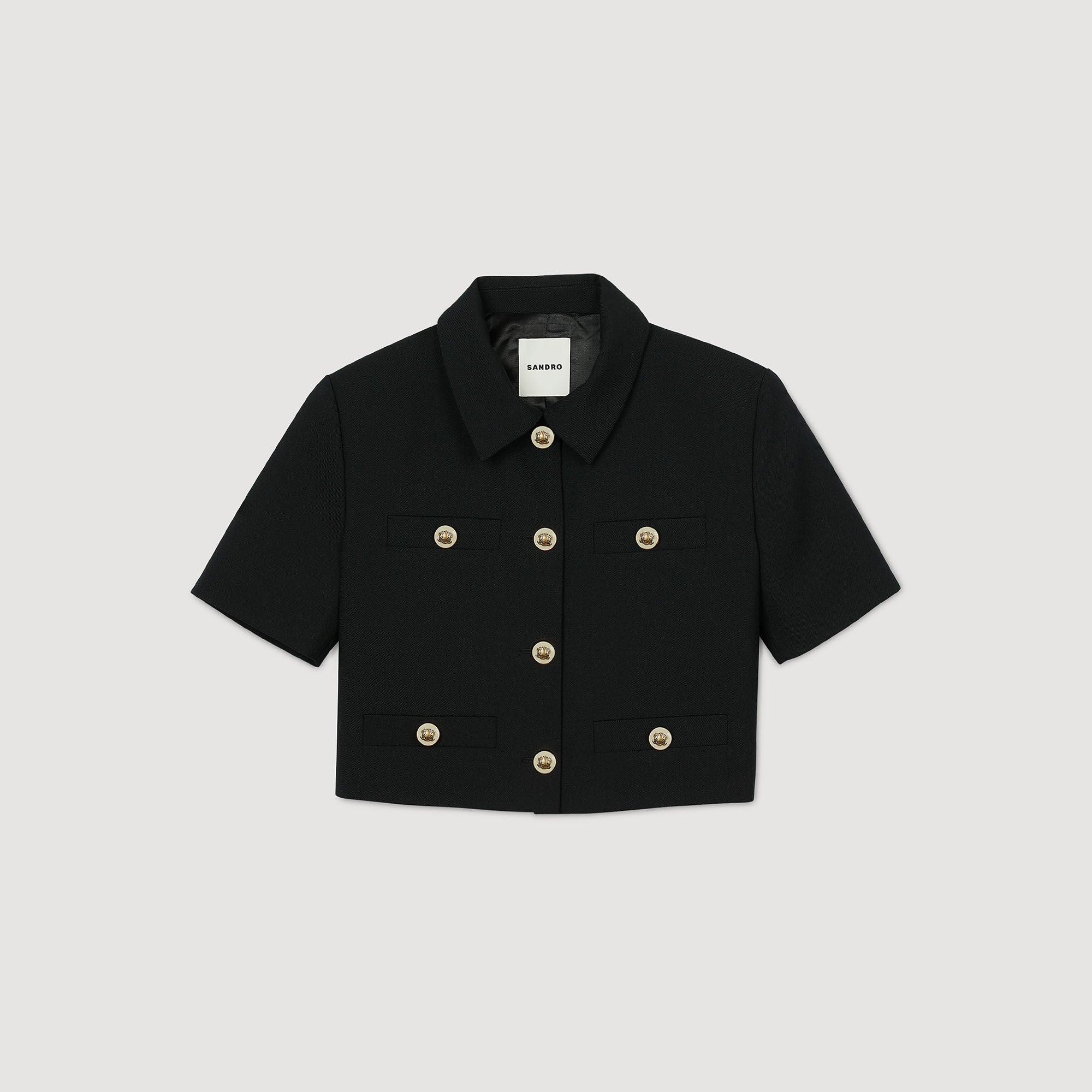 Sandro / Short-sleeved jacket Black