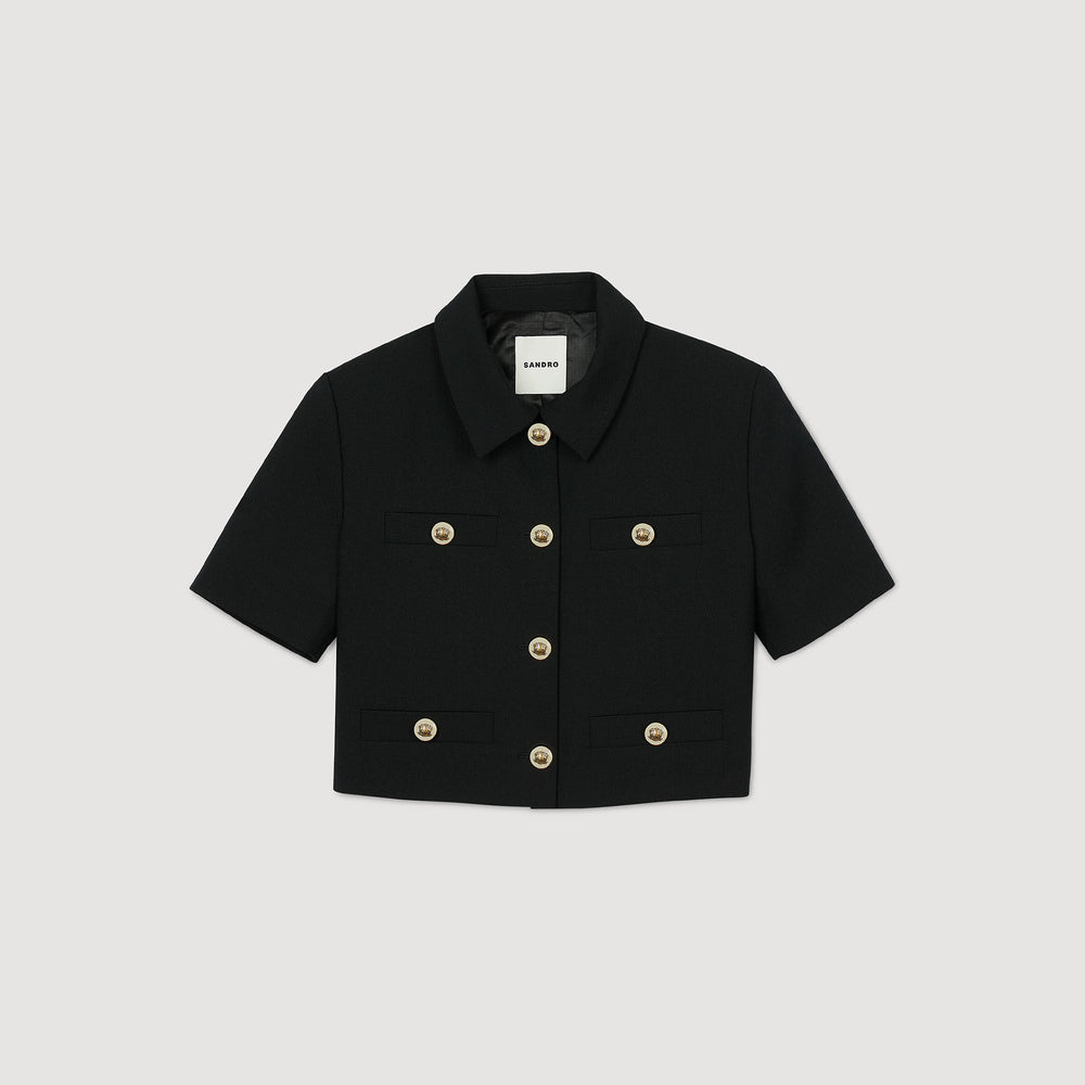 Sandro / Short-sleeved jacket Black