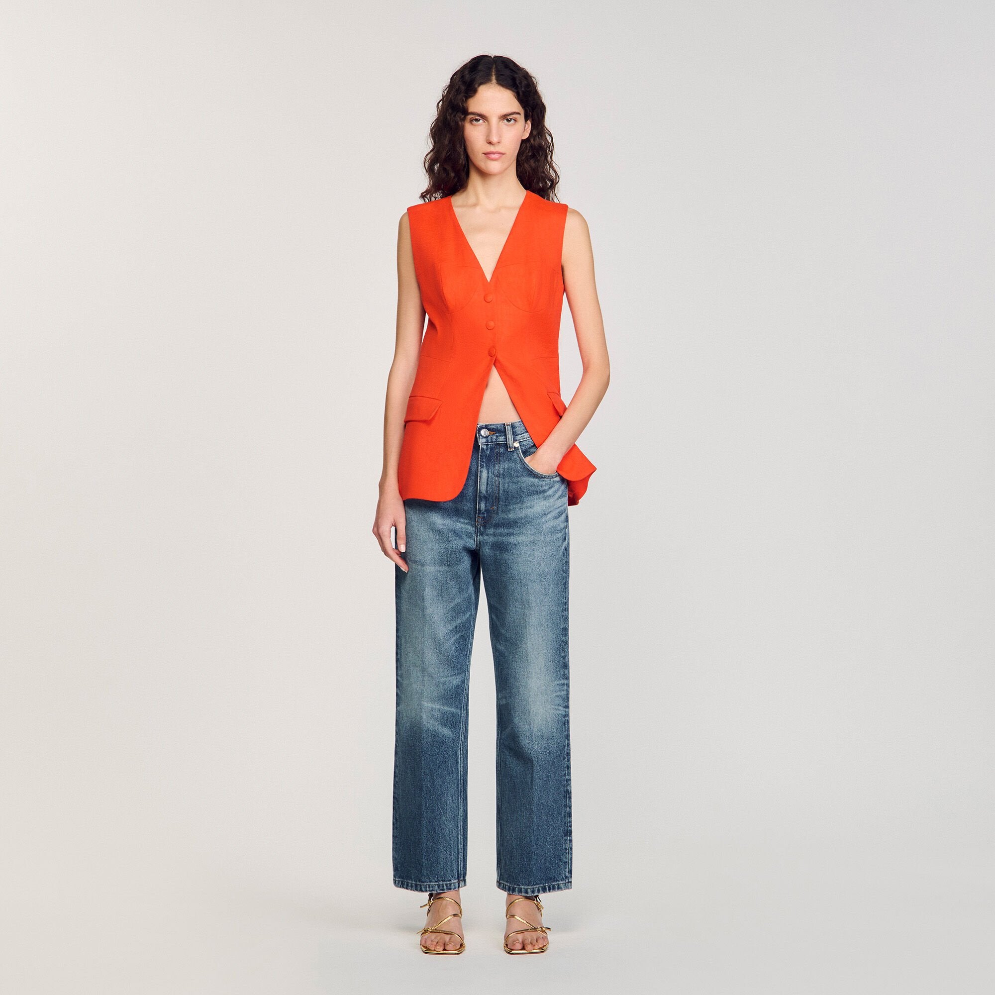Sandro / Sleeveless vest Orange