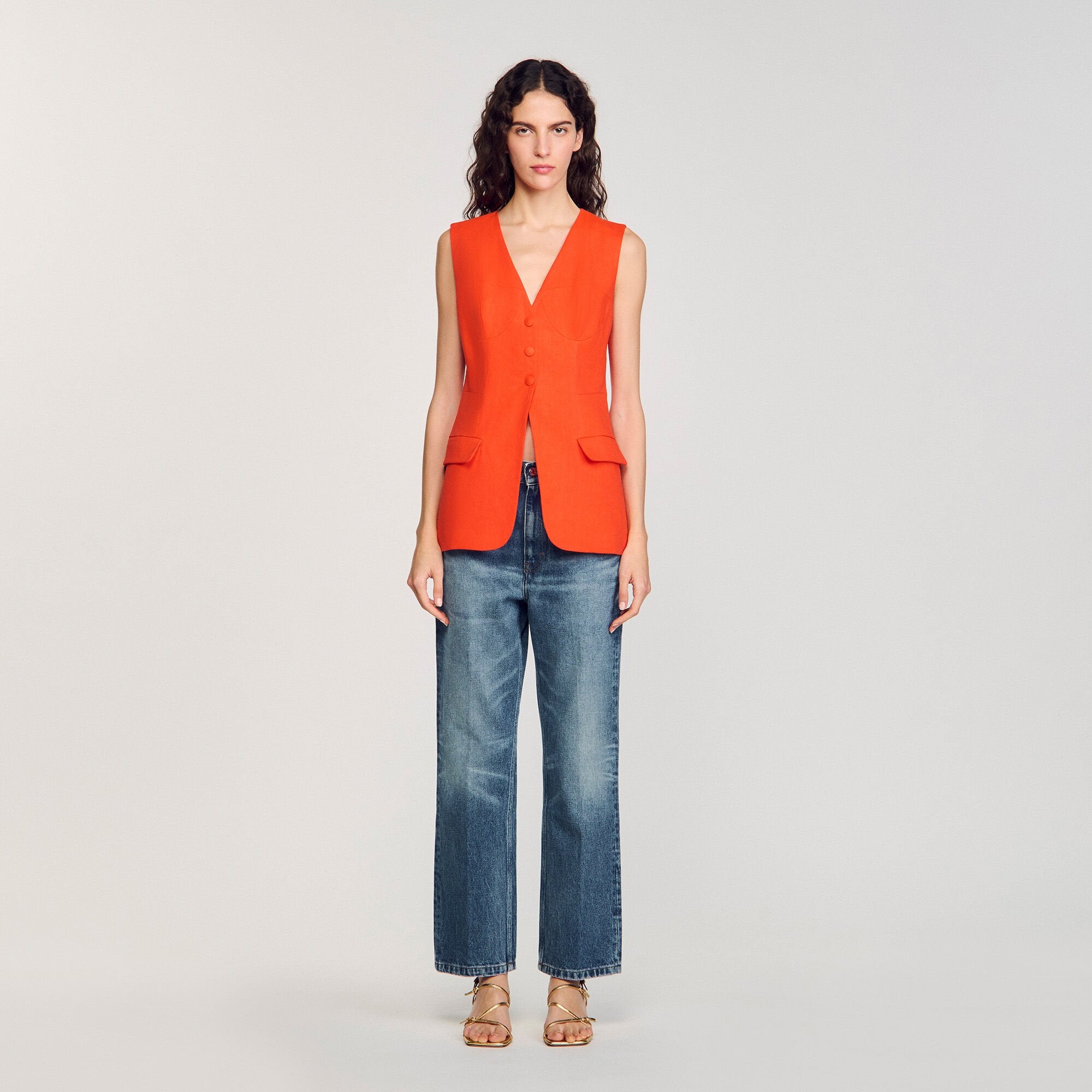 Sandro / Sleeveless vest Orange