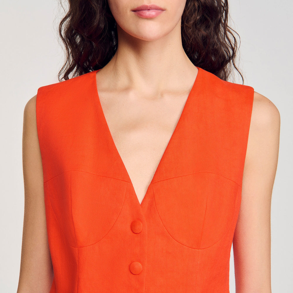 Sandro / Sleeveless vest Orange