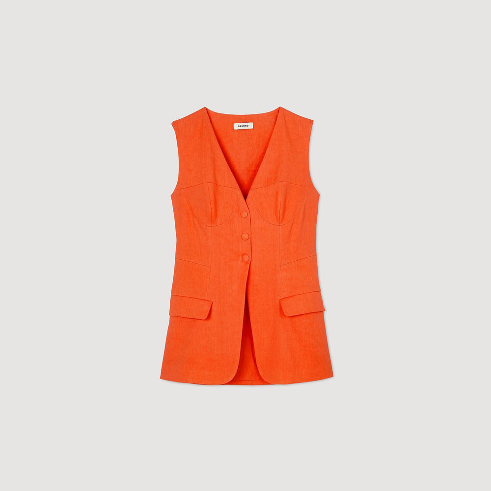 Sandro / Sleeveless vest Orange