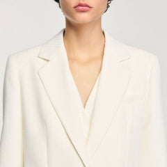 Sandro / Sequinned suit jacket Ecru
