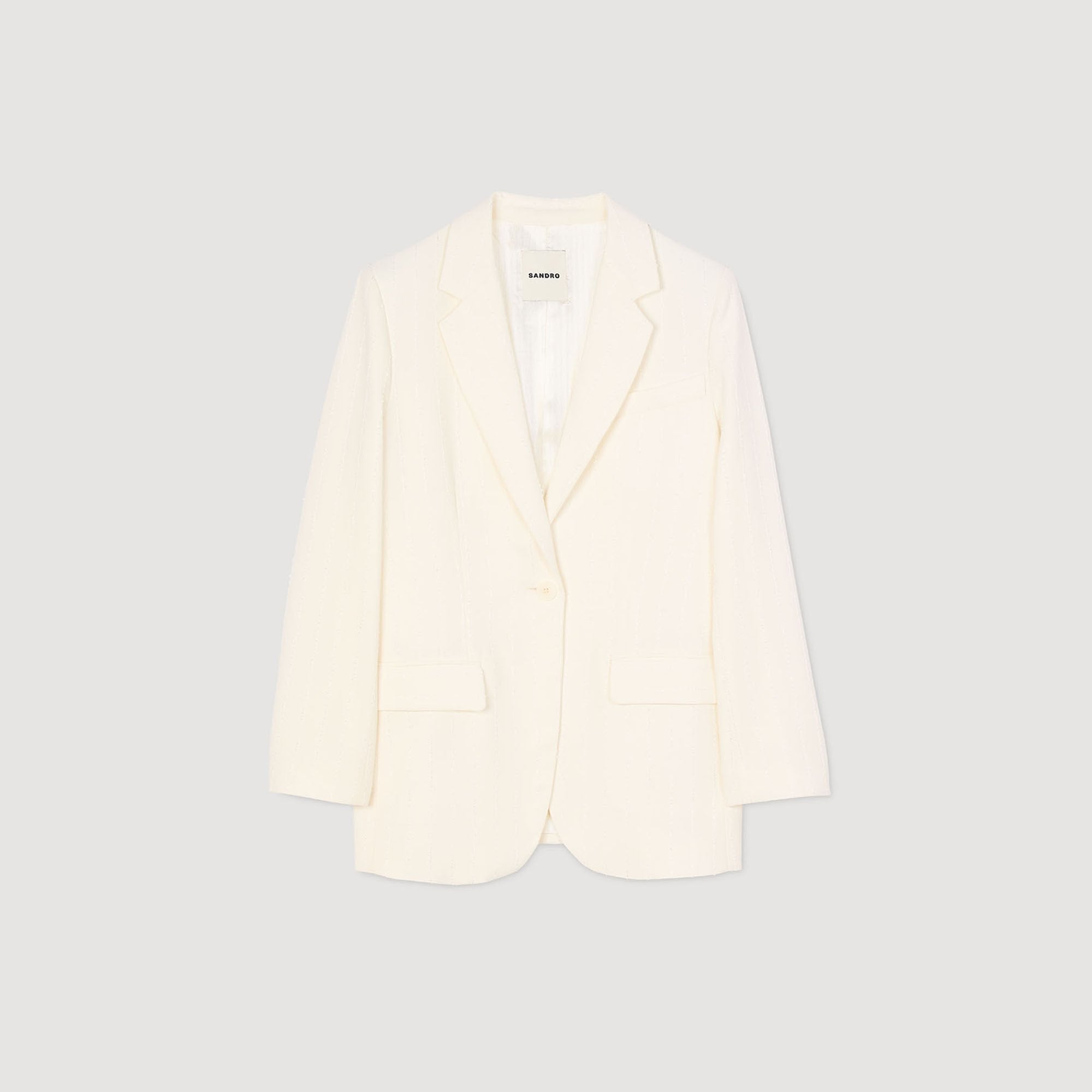 Sandro / Sequinned suit jacket Ecru