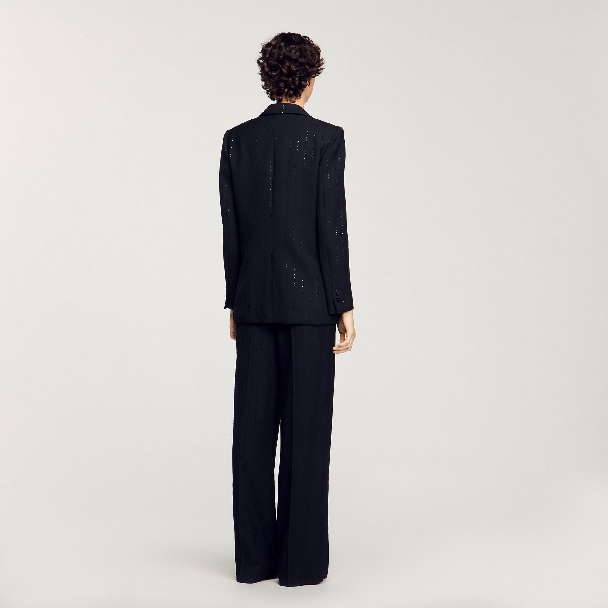 Sandro / Sequinned suit jacket Black