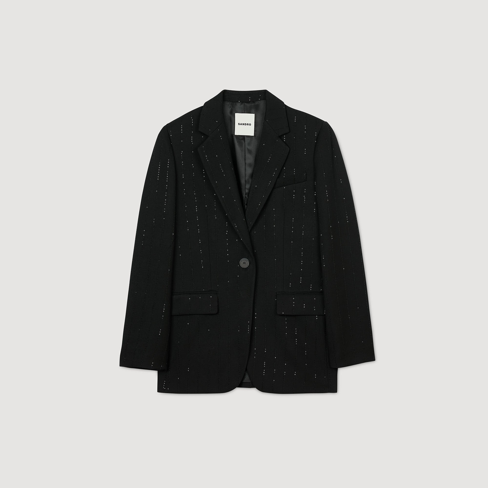 Sandro / Sequinned suit jacket Black
