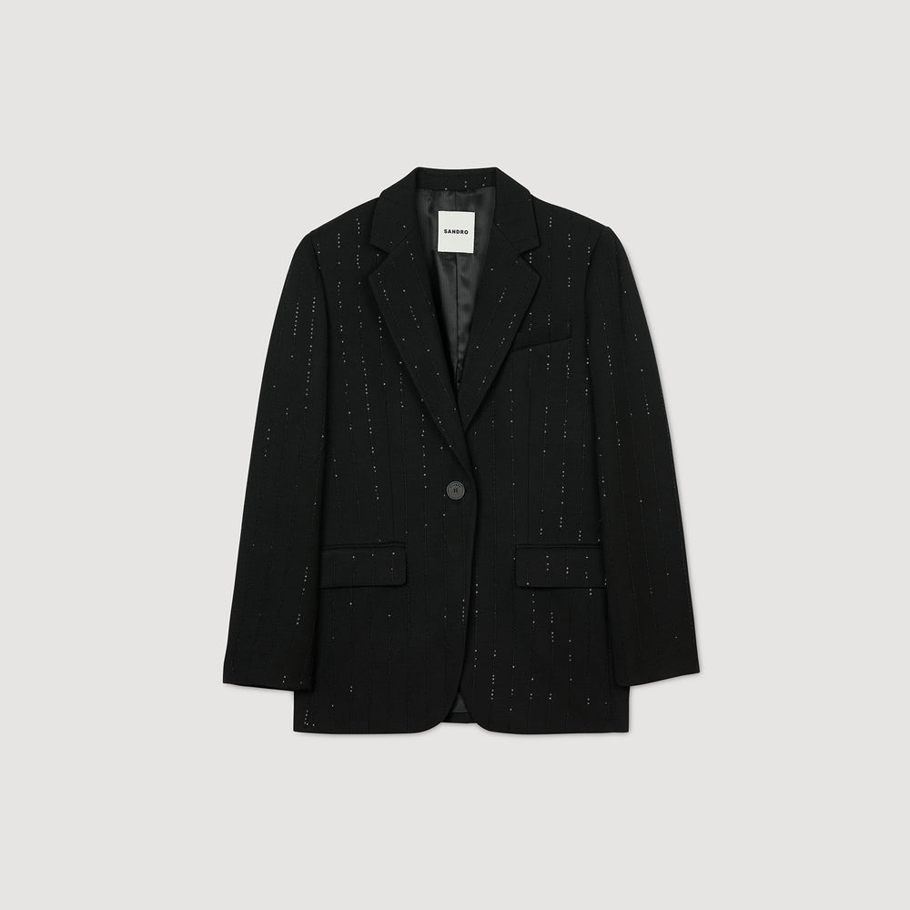Sandro / Sequinned suit jacket Black