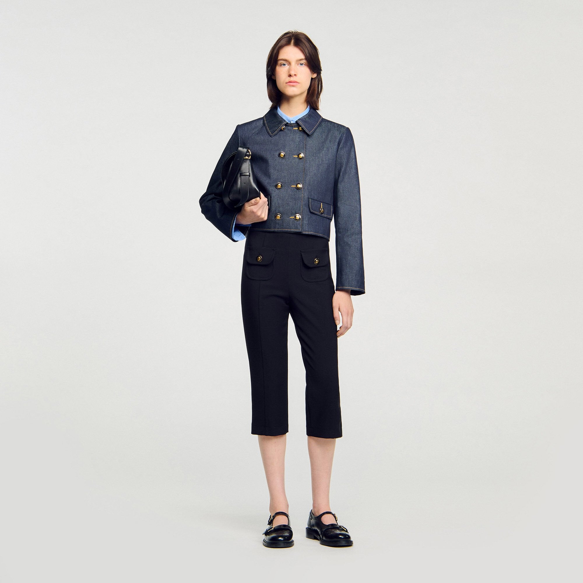 Sandro / Denim tailored jacket Deep Blue
