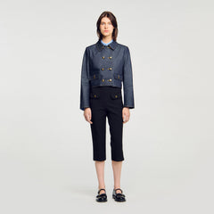 Sandro / Denim tailored jacket Deep Blue
