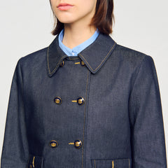 Sandro / Denim tailored jacket Deep Blue