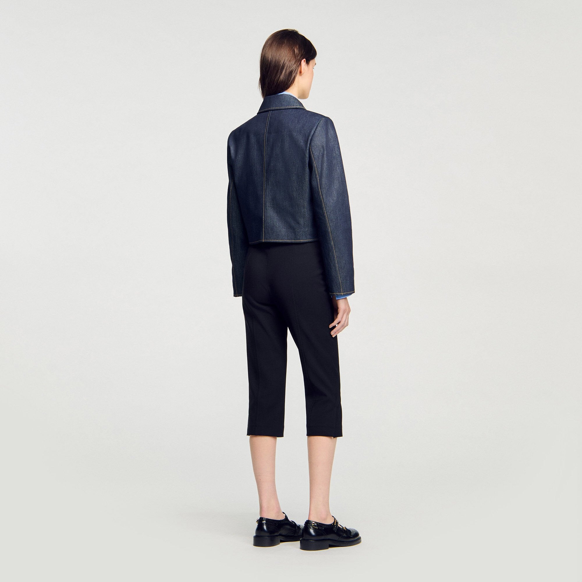 Sandro / Denim tailored jacket Deep Blue