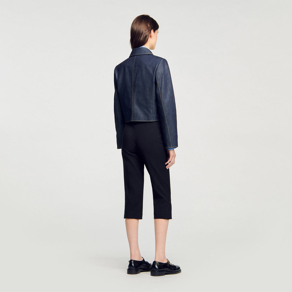 Sandro / Denim tailored jacket Deep Blue