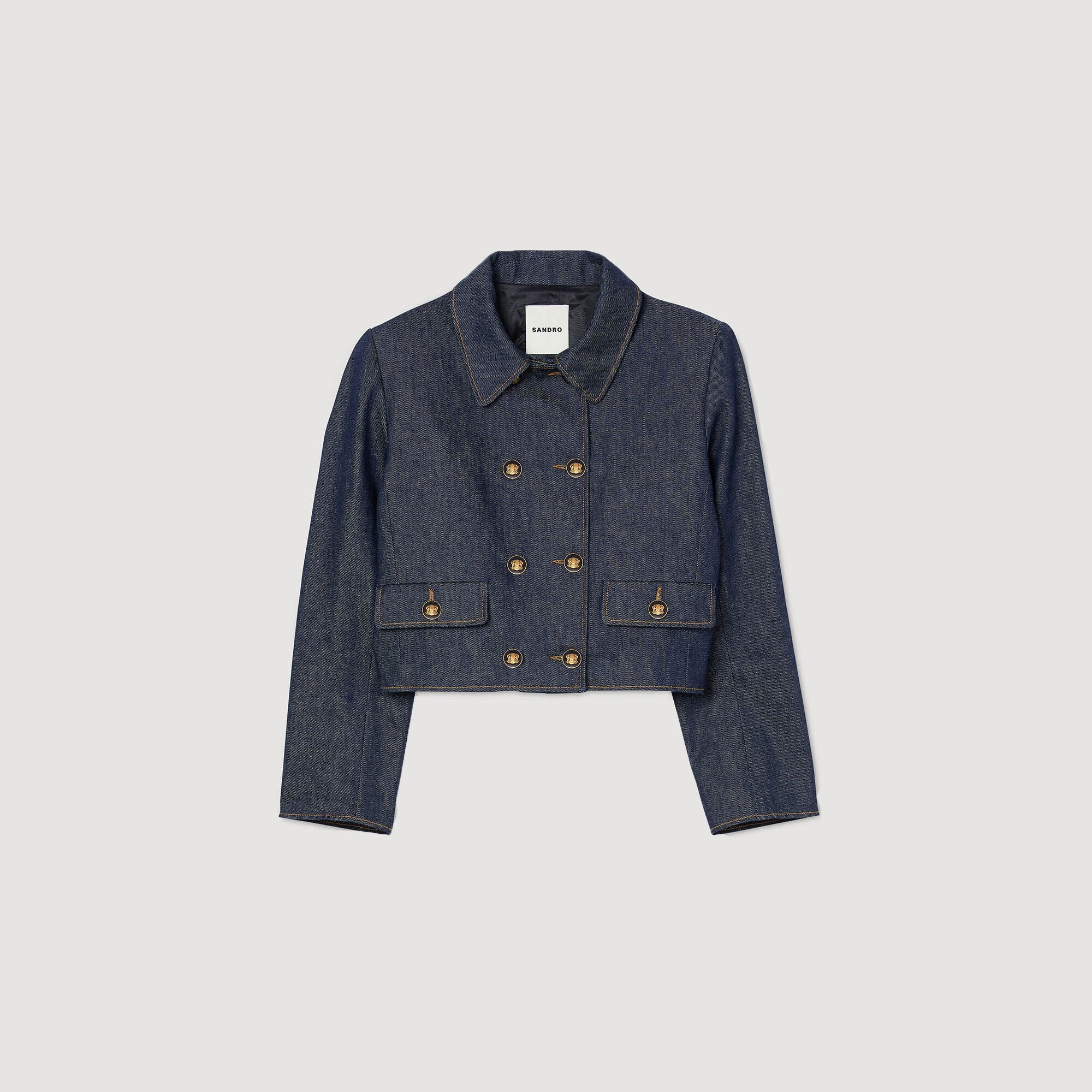Sandro / Denim tailored jacket Deep Blue