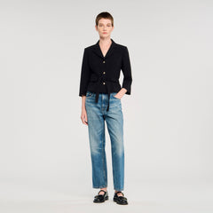 Sandro / Short tailored jacket Black