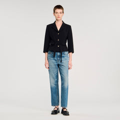 Sandro / Short tailored jacket Black