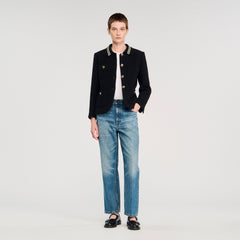 Sandro / Tweed jacket Black