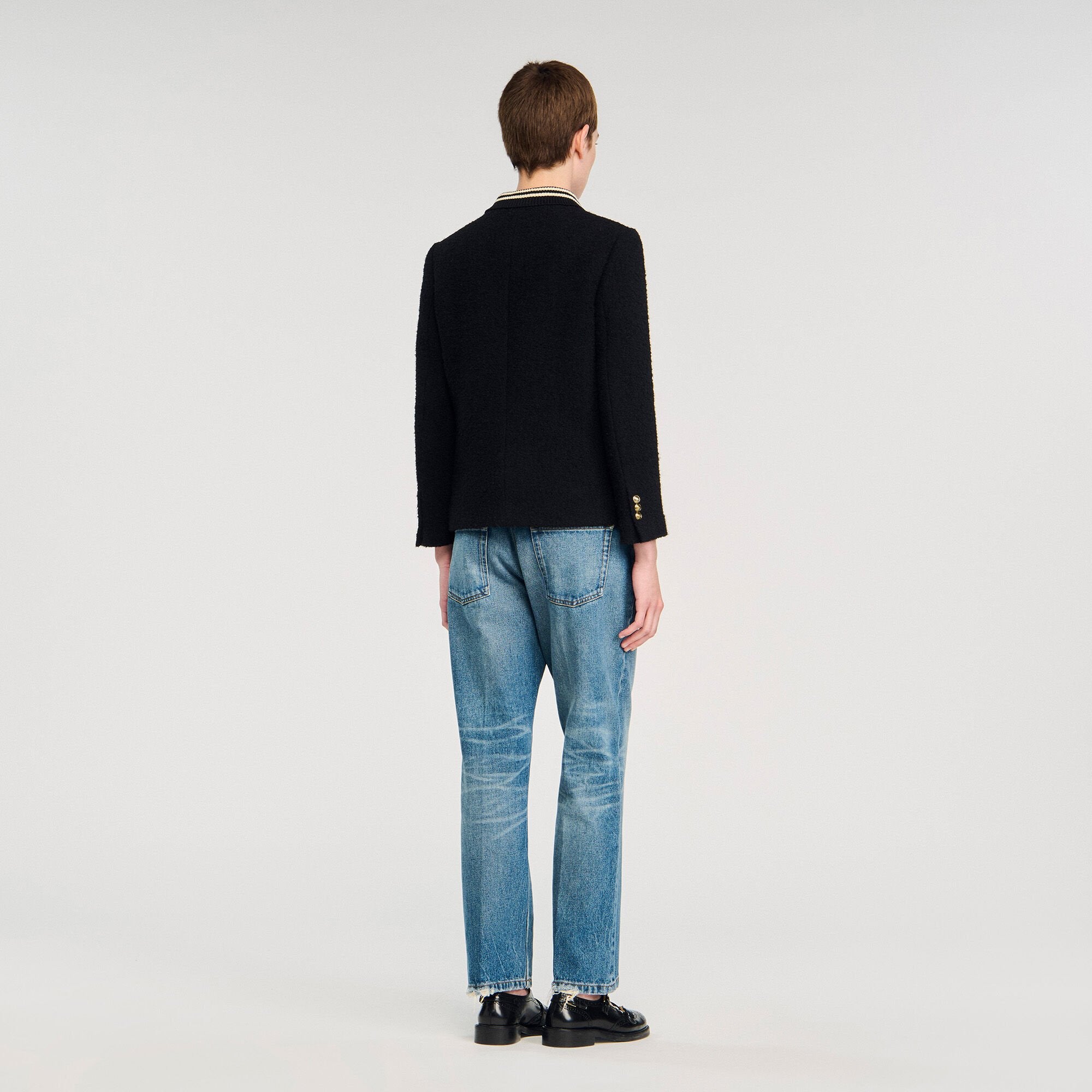 Sandro / Tweed jacket Black