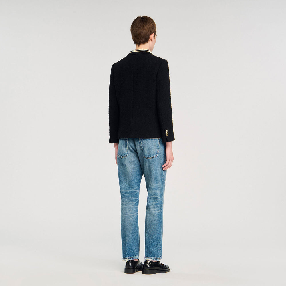 Sandro / Tweed jacket Black