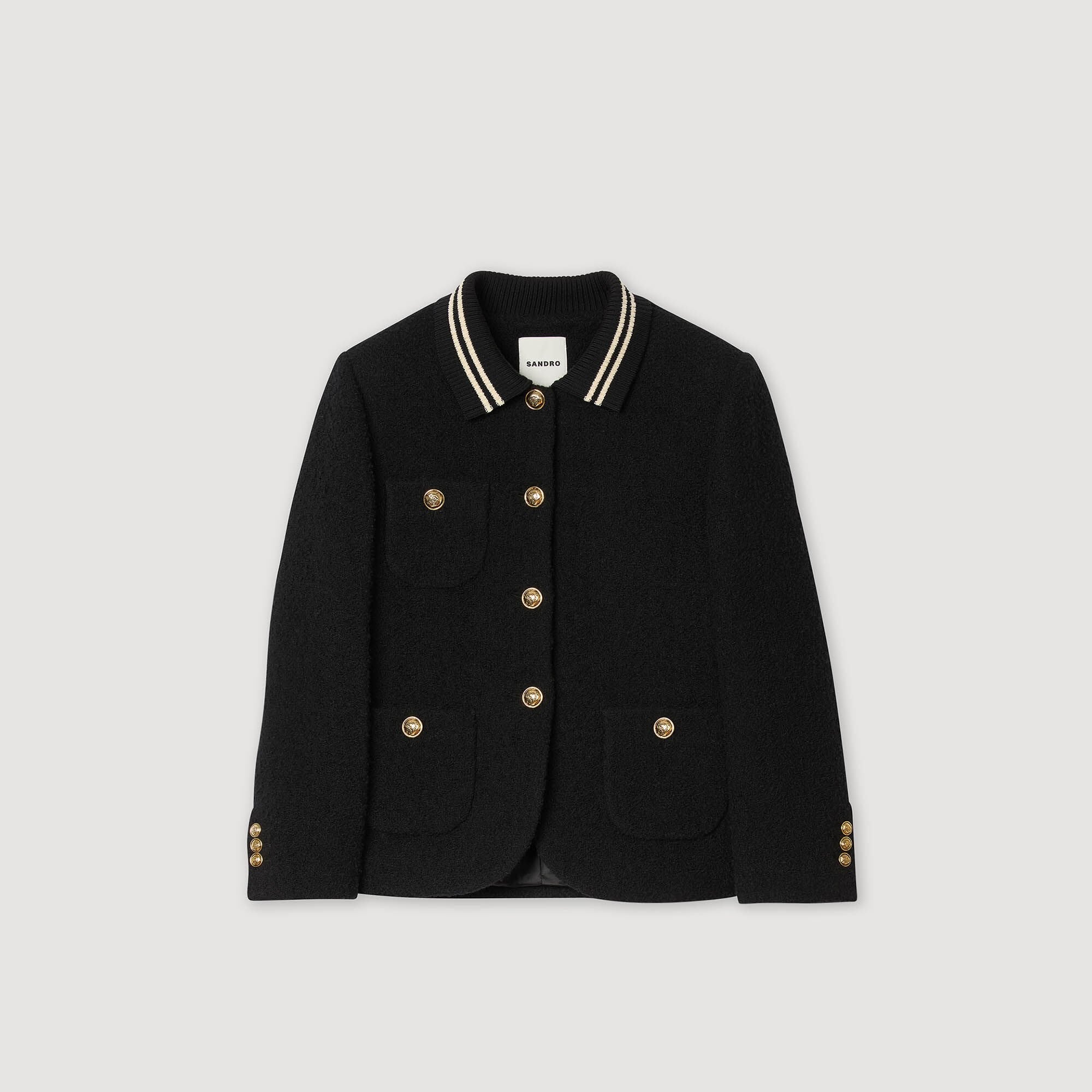 Sandro / Tweed jacket Black