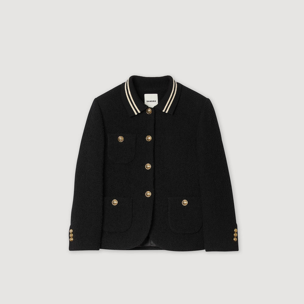 Sandro / Tweed jacket Black