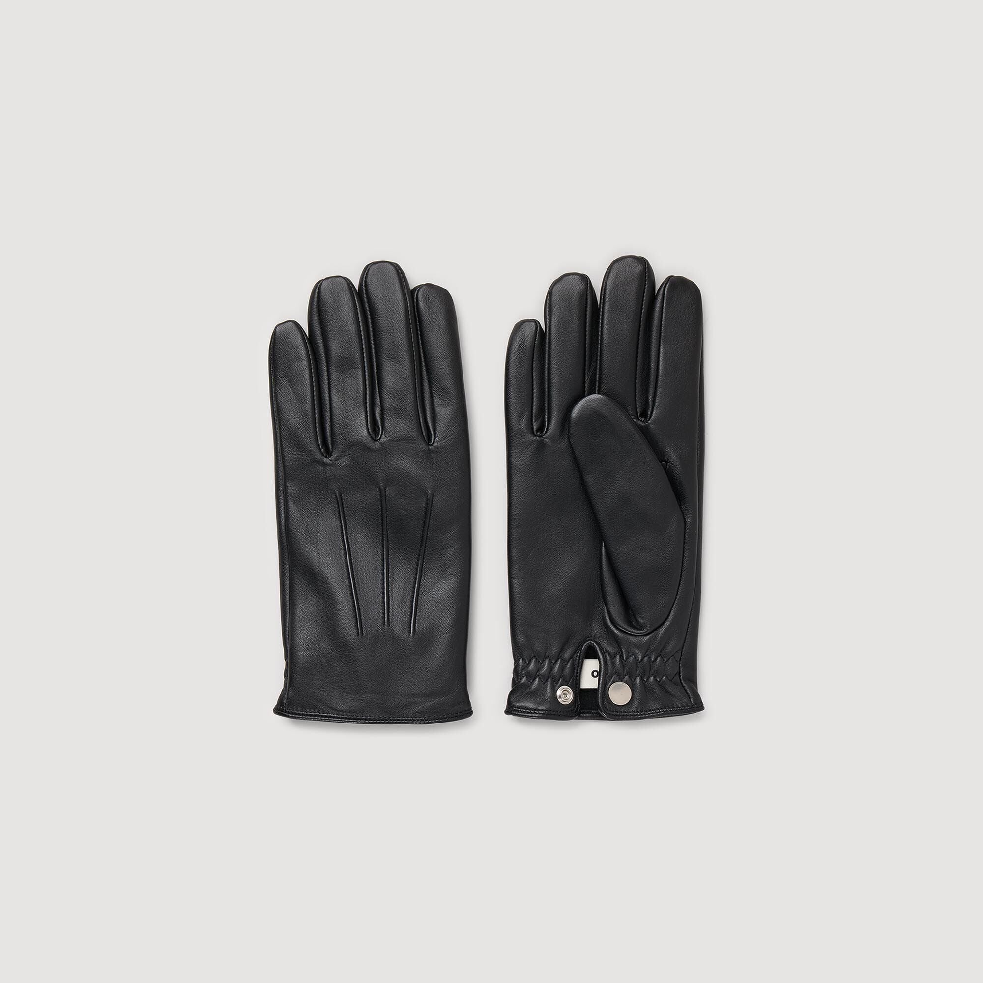 Sandro / Leather gloves Black