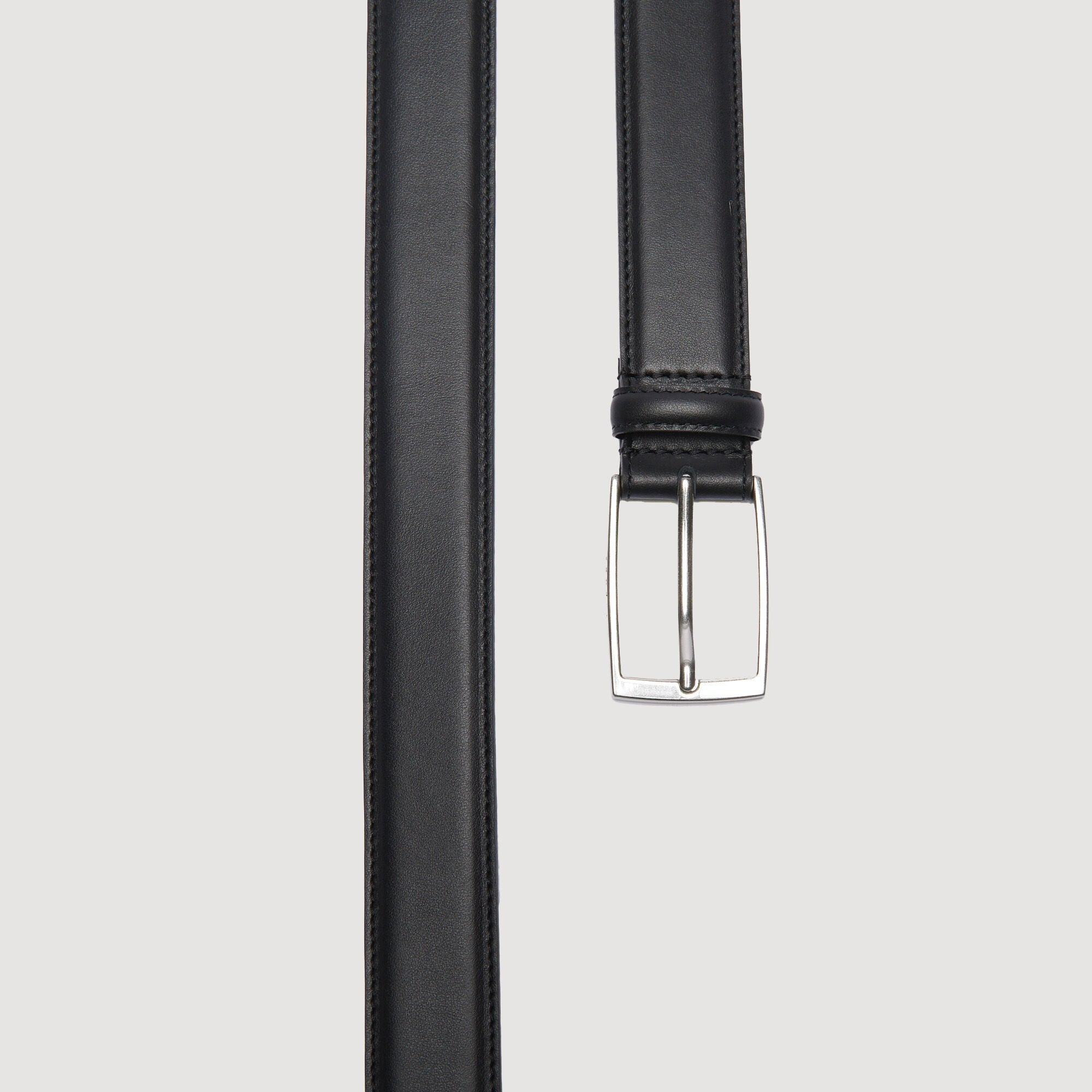 Sandro / Smooth leather belt Black