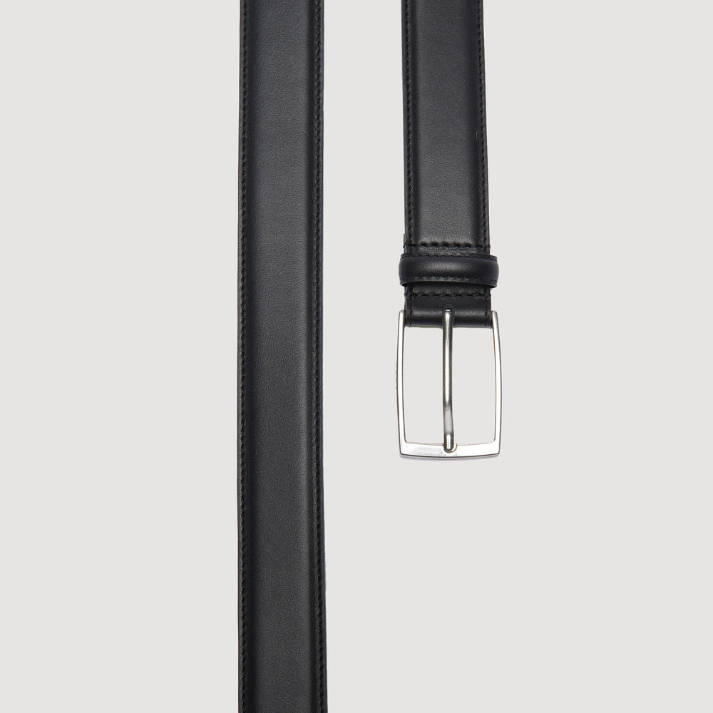 Sandro / Smooth leather belt Black