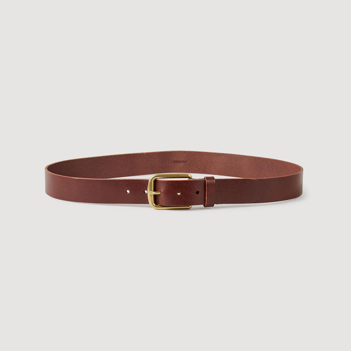 Sandro / Leather belt Chocolate