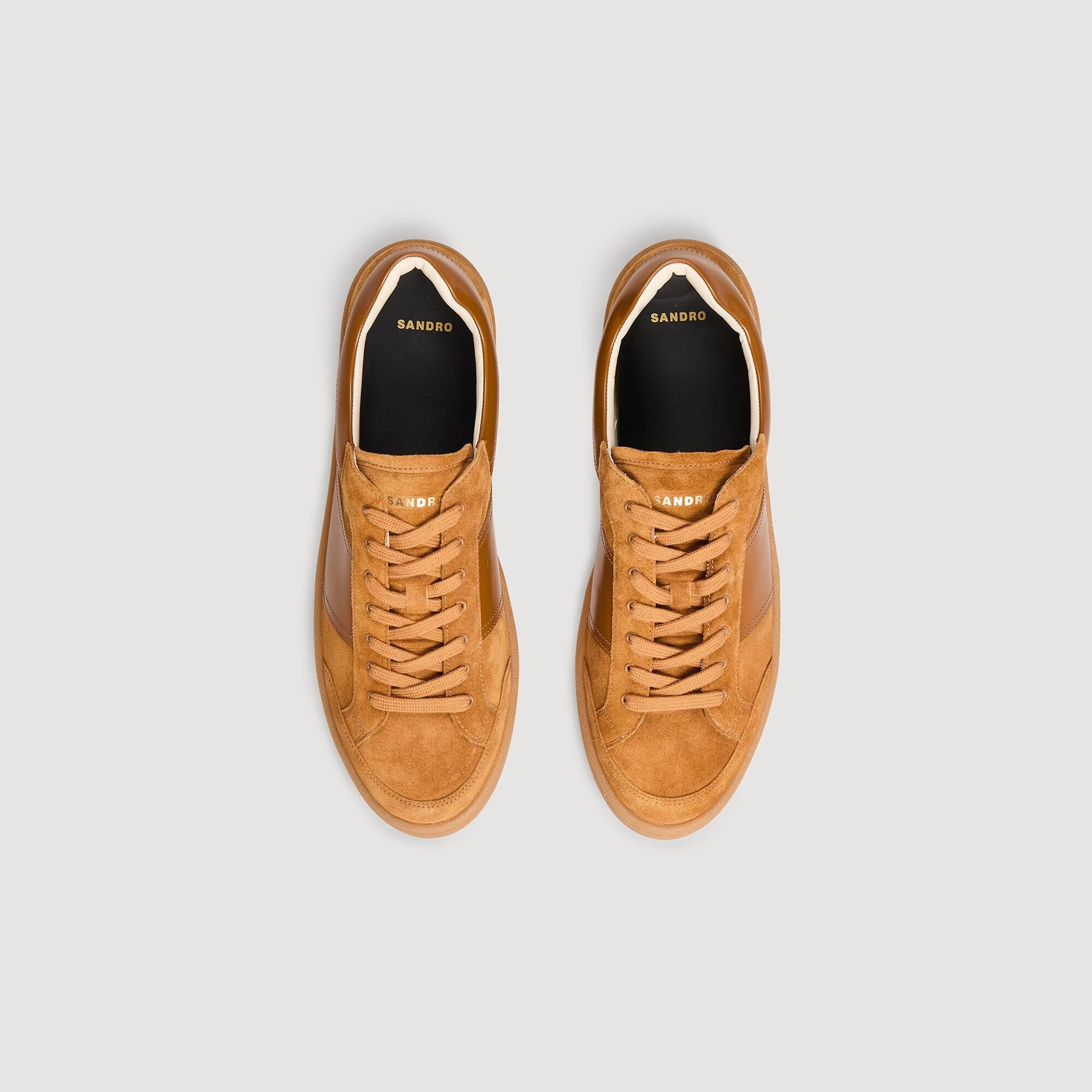 Sandro / Suede Sneakers Camel