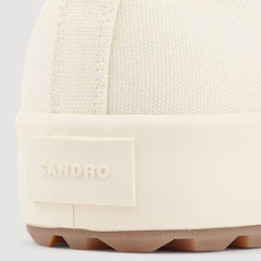 Sandro / Low-top canvas sneakers Off-White