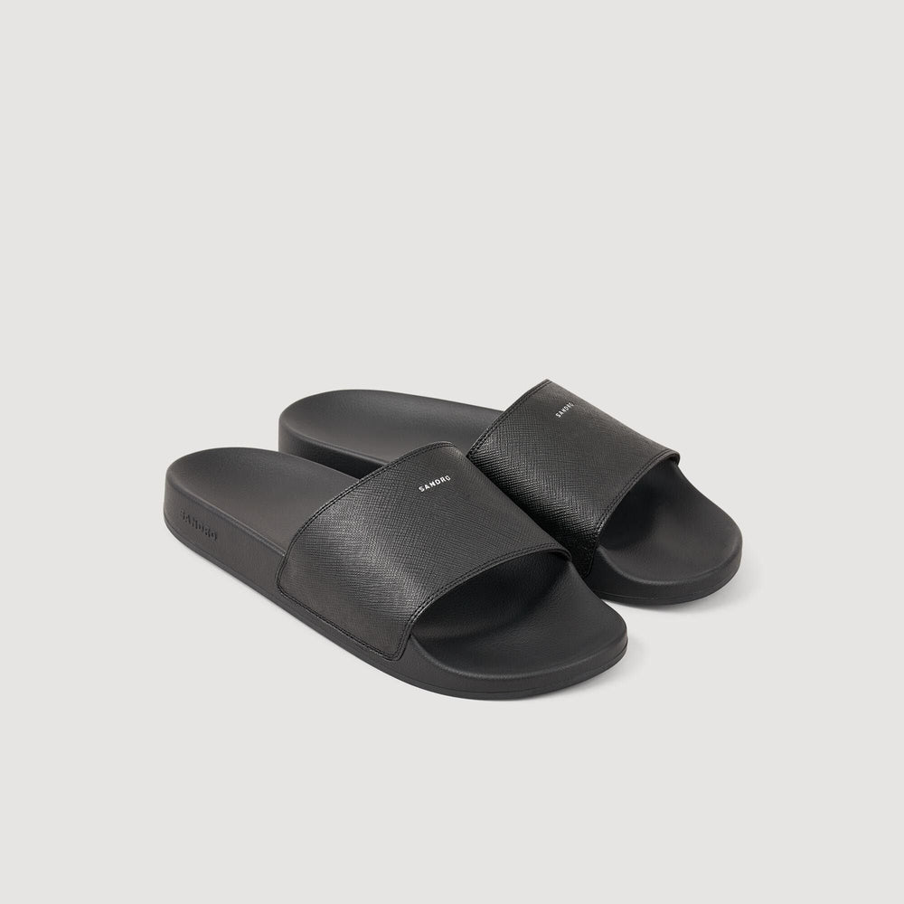 Sandro / Sandals in reconstituted leather Black