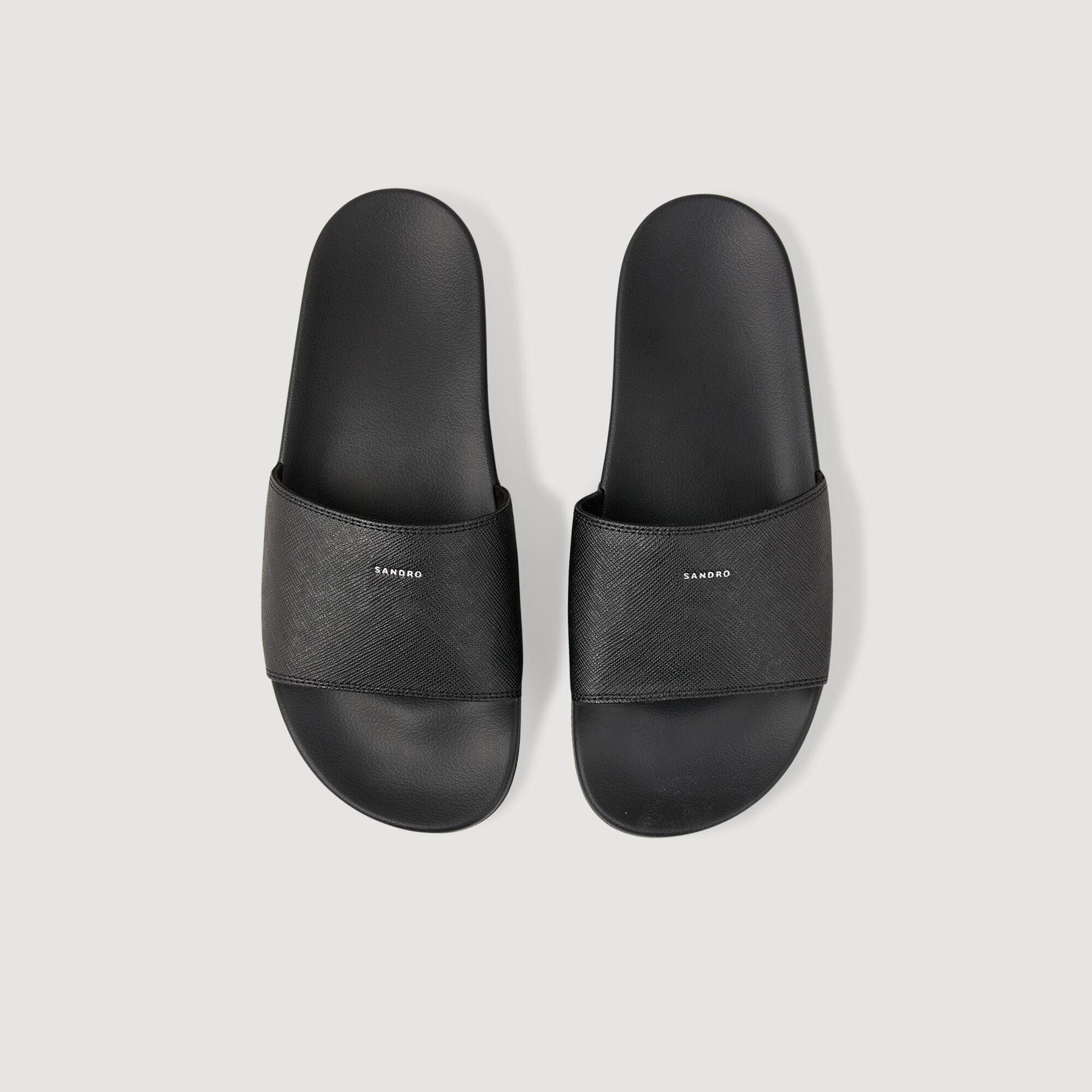 Sandro / Sandals in reconstituted leather Black