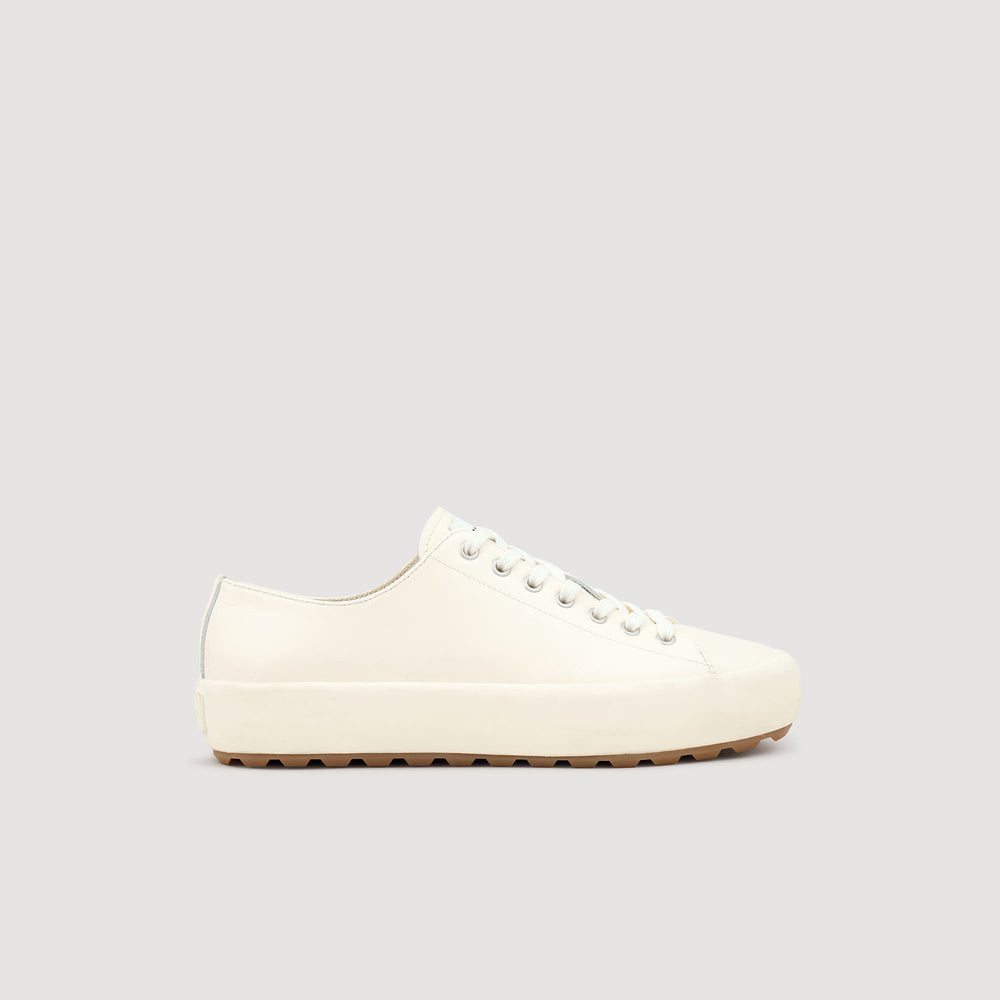 Sandro / Low-top split leather trainers Off White