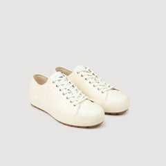 Sandro / Low-top split leather trainers Off White