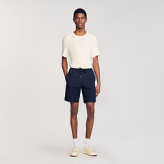 Sandro / Cotton shorts Midnight Blue