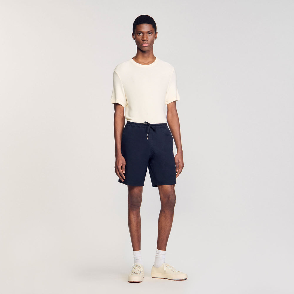 Sandro / Cotton shorts Midnight Blue