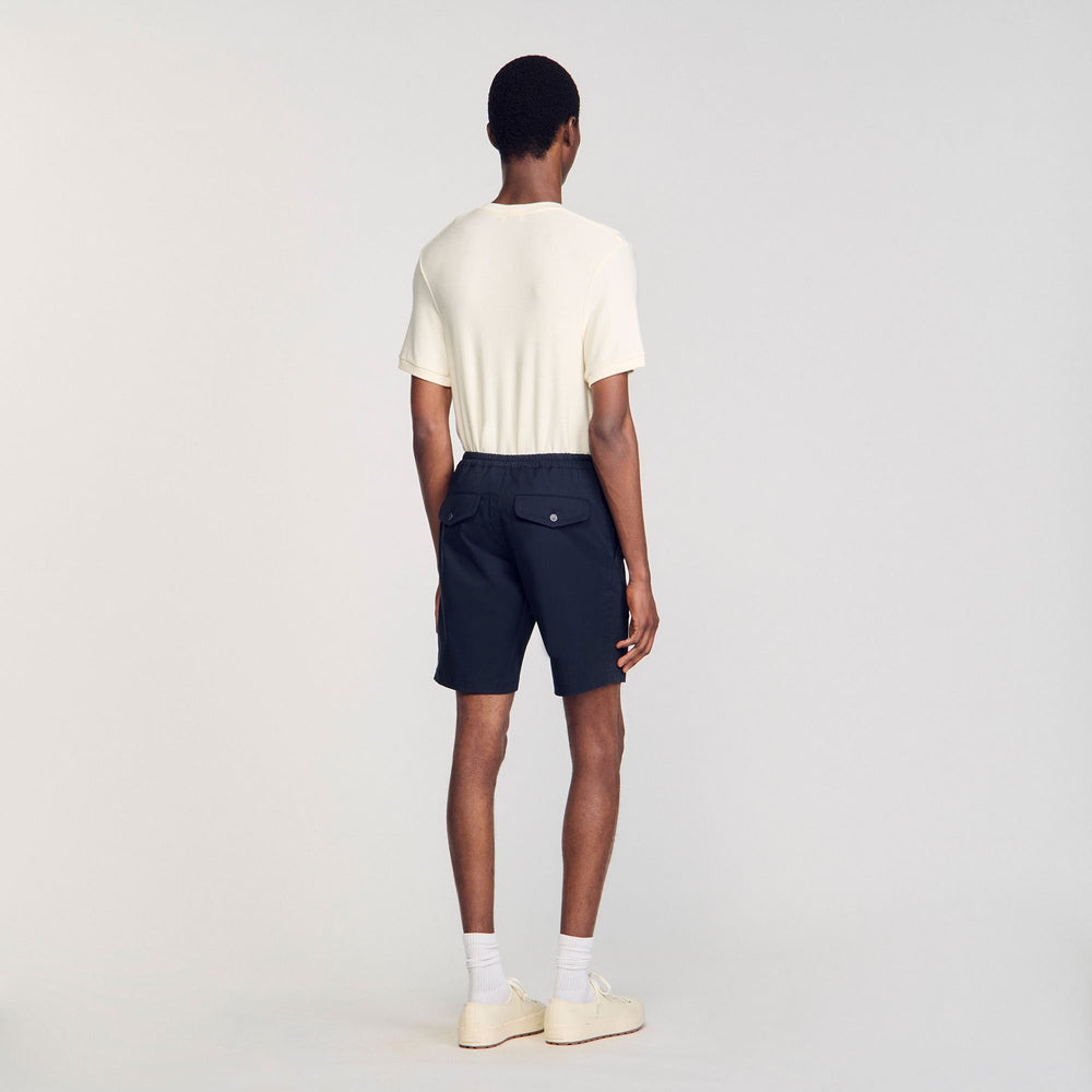 Sandro / Cotton shorts Midnight Blue