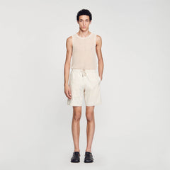 Sandro / Cotton shorts Light Beige