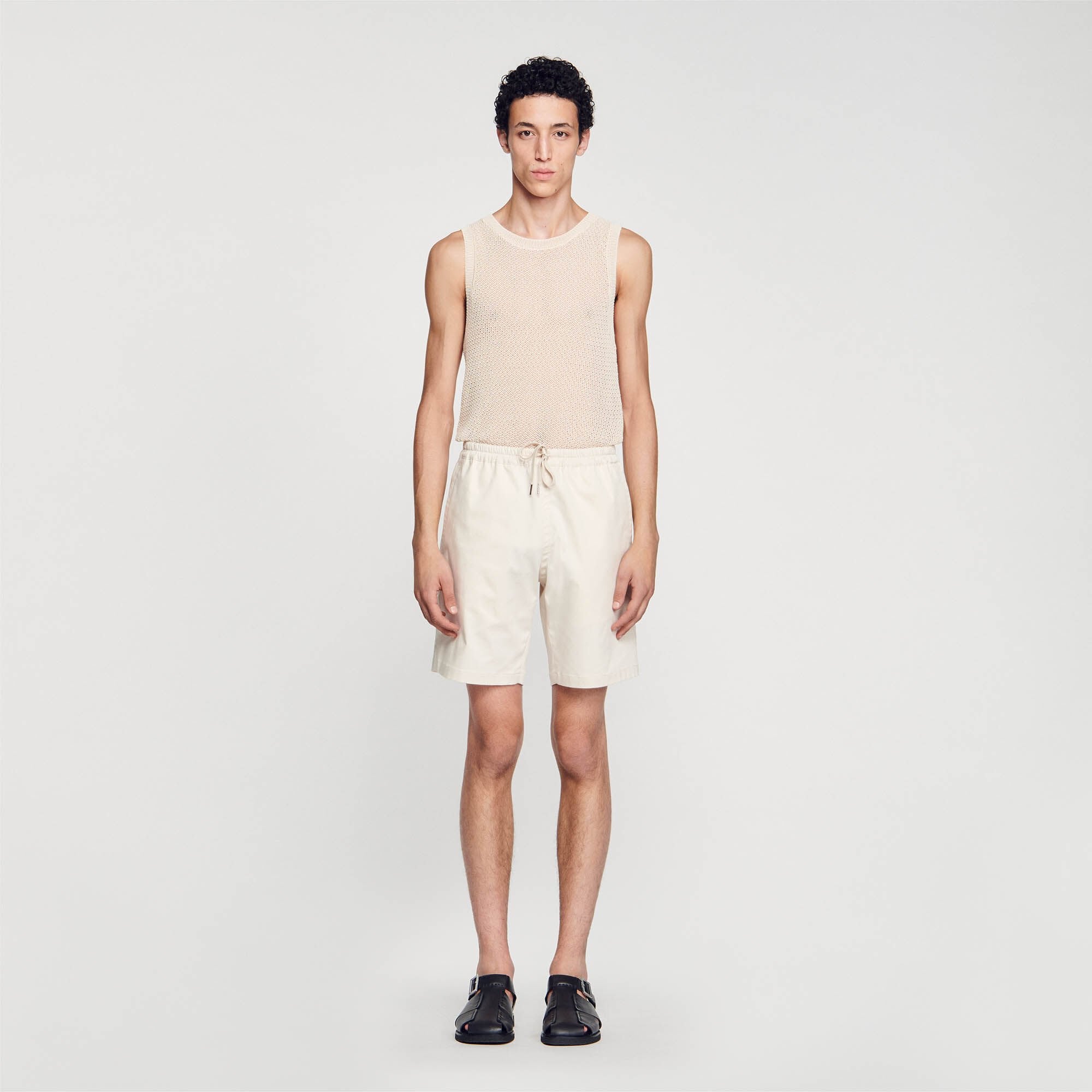 Sandro / Cotton shorts Light Beige