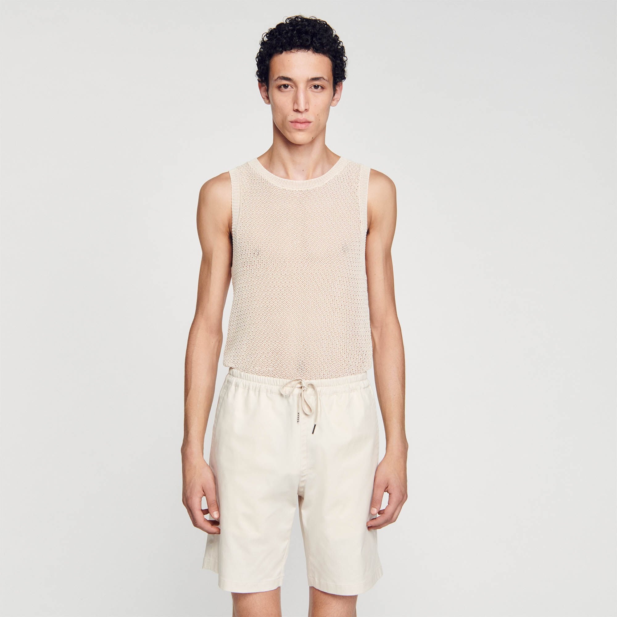 Sandro / Cotton shorts Light Beige