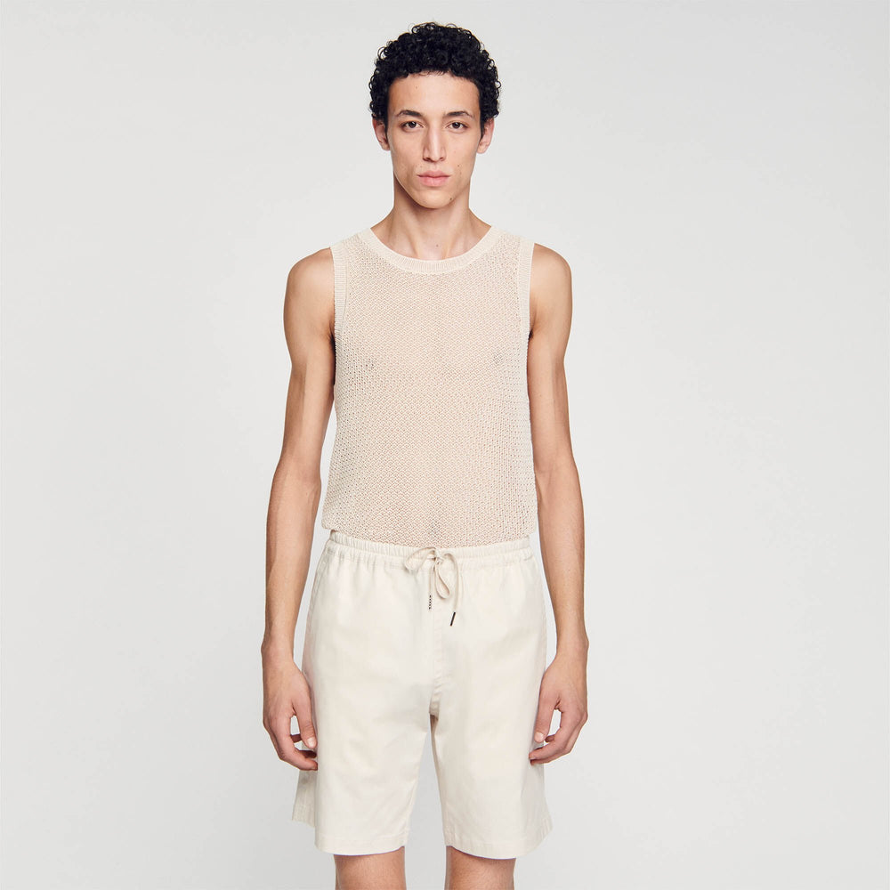 Sandro / Cotton shorts Light Beige