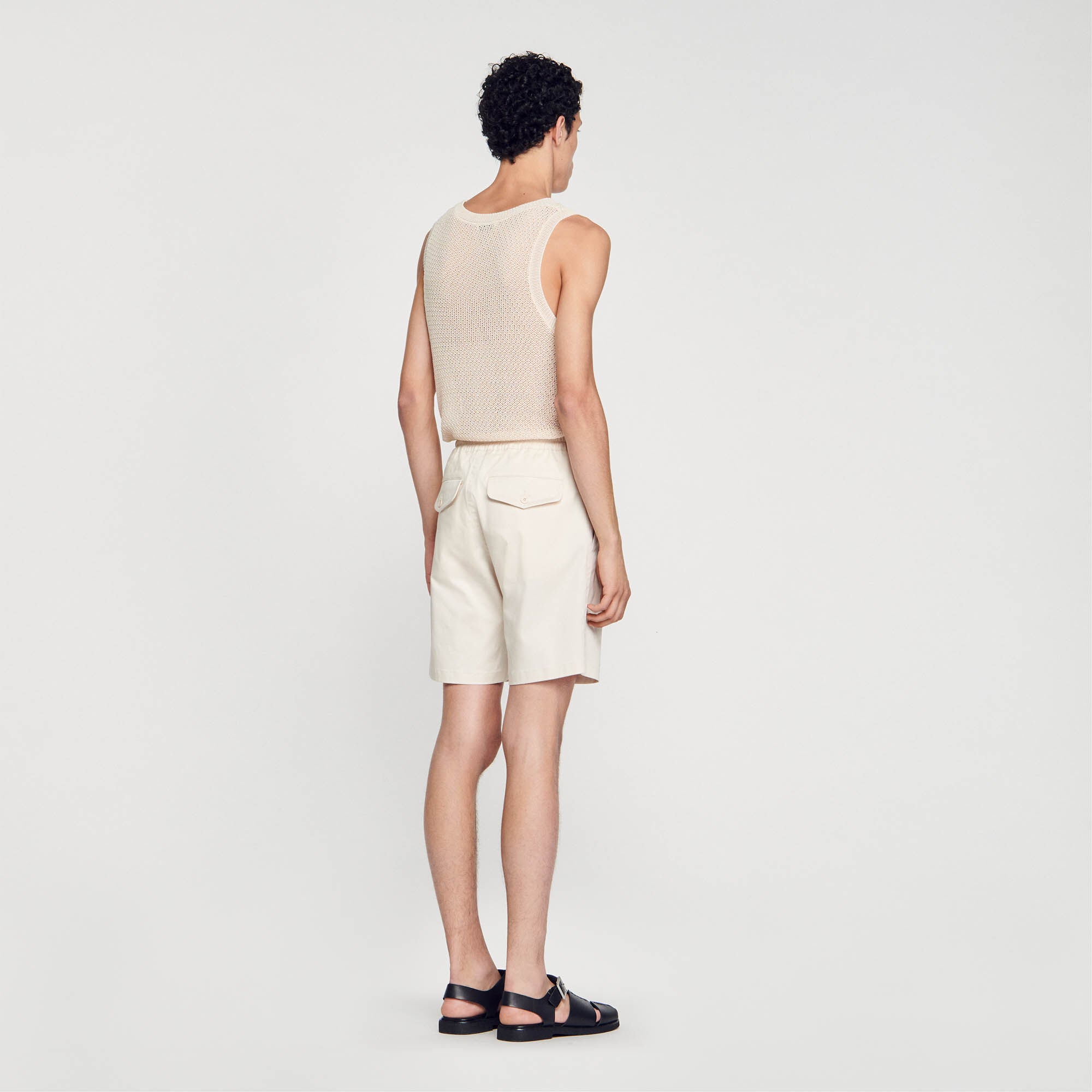 Sandro / Cotton shorts Light Beige