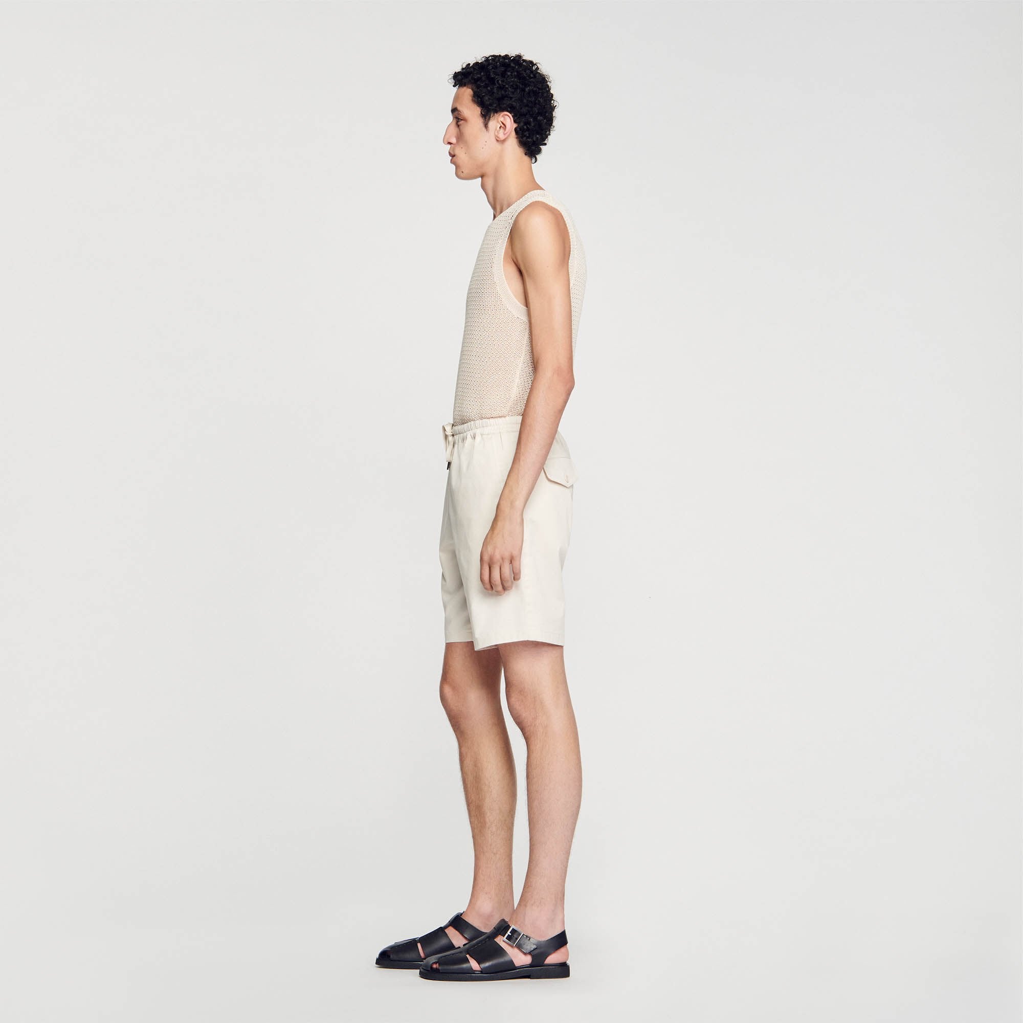 Sandro / Cotton shorts Light Beige