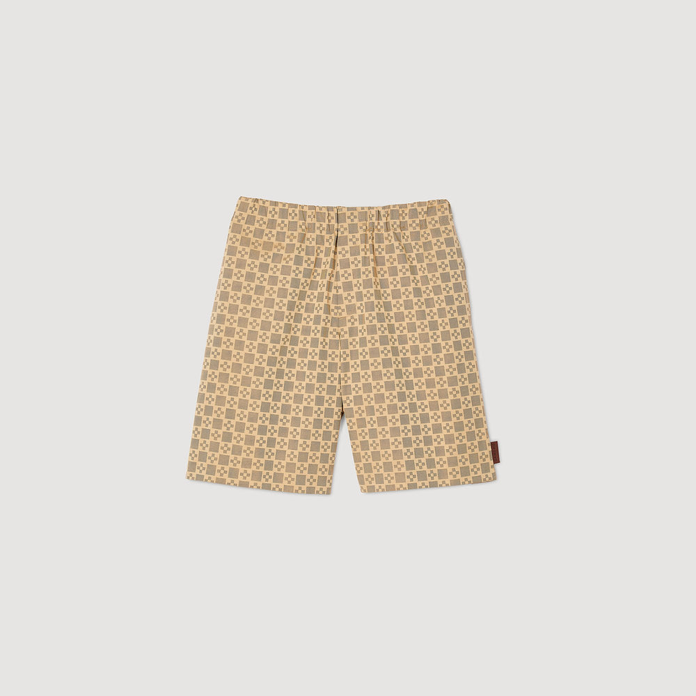 Sandro / Square Cross jacquard shorts Sand