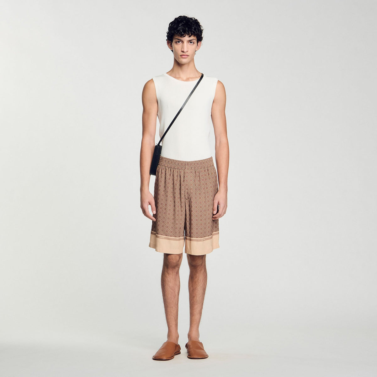 Sandro / Patterned Flowy Bermuda shorts Hazel