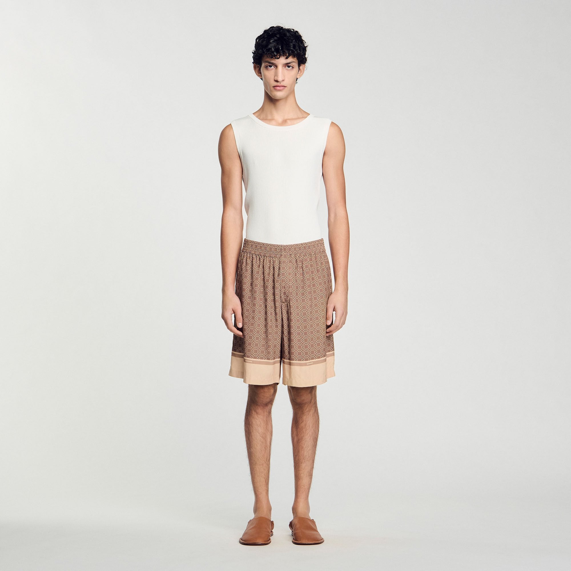 Sandro / Patterned Flowy Bermuda shorts Hazel