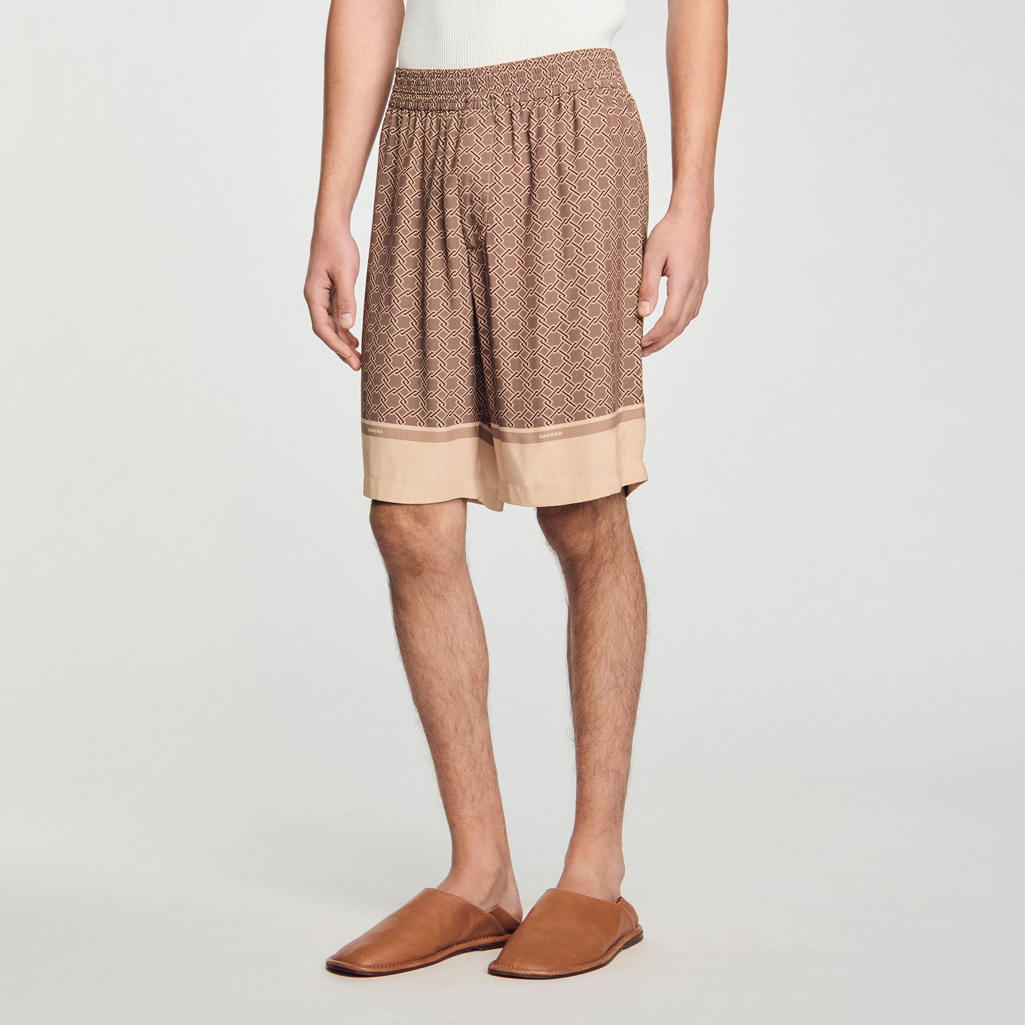 Sandro / Patterned Flowy Bermuda shorts Hazel