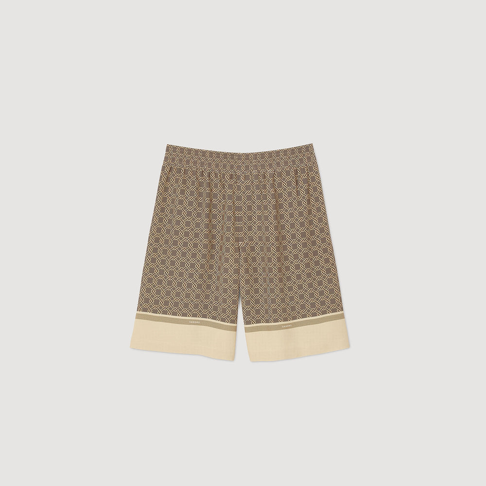 Sandro / Patterned Flowy Bermuda shorts Hazel