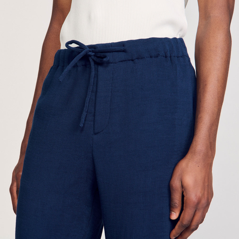 Sandro / Pleated Bermuda shorts Royal Blue